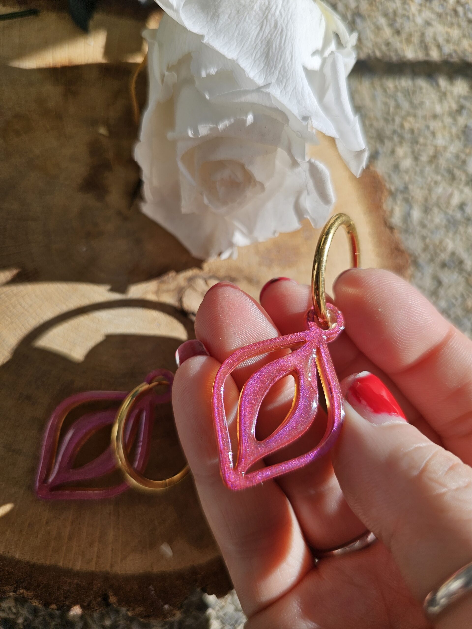 Le Generateur de Moulettes à Paillettes - Boucles d'oreilles en crochets ou créoles – Image 11