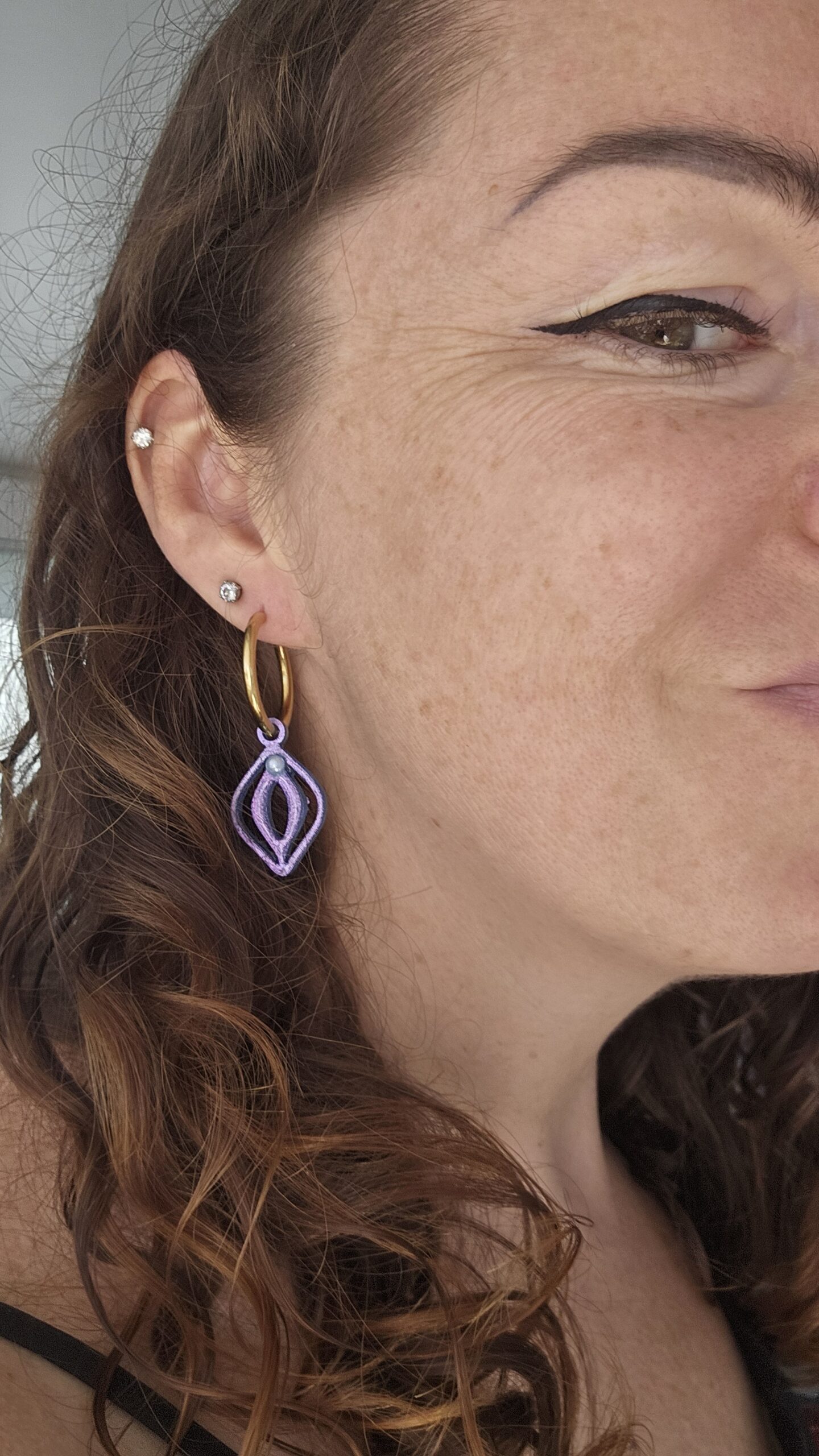 Le Generateur de Moulettes à Paillettes - Boucles d'oreilles en crochets ou créoles – Image 8
