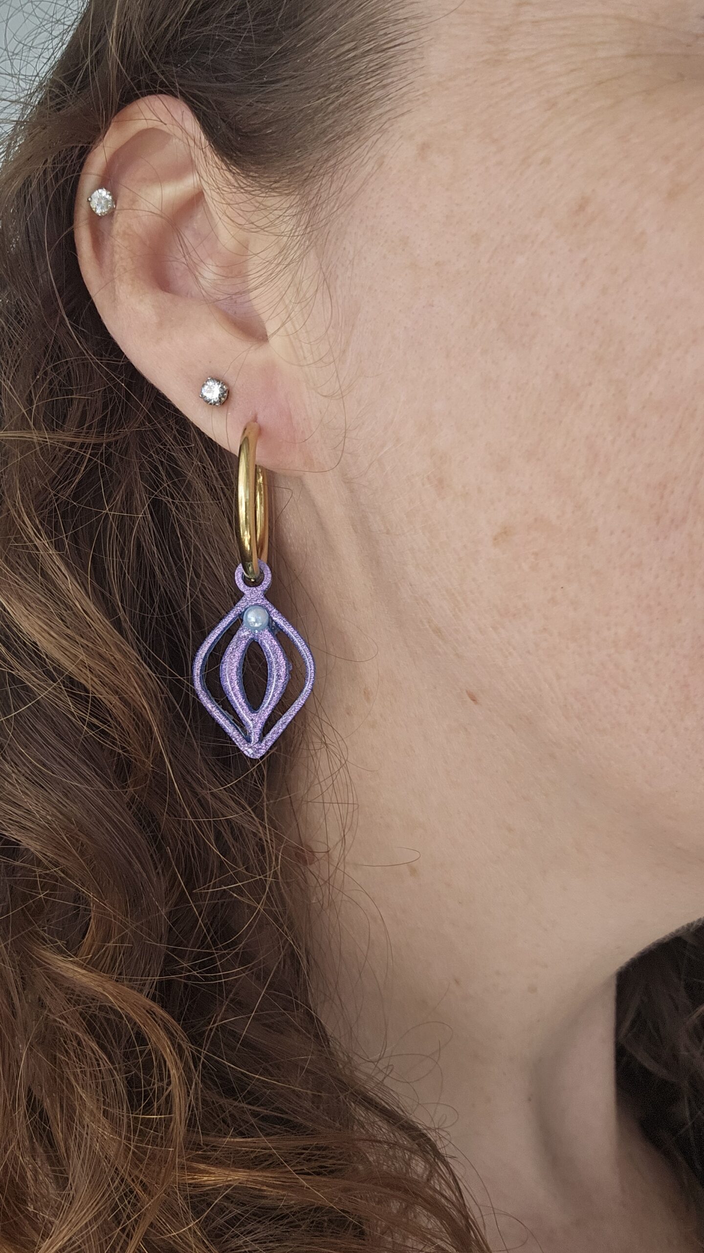 Le Generateur de Moulettes à Paillettes - Boucles d'oreilles en crochets ou créoles – Image 21